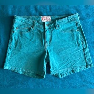 Levi's Vibrant Teal Jean Shorts Size 10 GUC